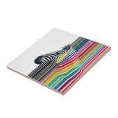 Kleurrijke trilstrips voor Zebra Tegeltje (Zijkant)