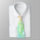 Kleurrijke Trippy Boho Hippie Groovy Regenboog Mar Stropdas (Gebonden)