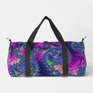 Kleurrijke Trippy Boho Jewel Tone Regenboog Fracta Plunjezak