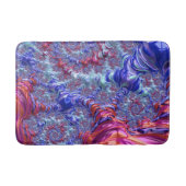 Kleurrijke Trippy Groovy Digitale Abstracte Fracta Badmat (Voorkant)