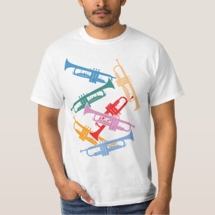 Kleurrijke Trompetten T-shirt