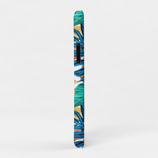 Kleurrijke tropische bladeren, exotisch patroonont Case-Mate iPhone case (Achterkant/rechts)