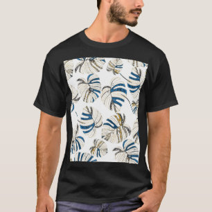 Kleurrijke tropische bladeren, modern patroon. t-shirt