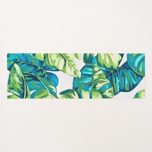 kleurrijke tropische bladeren van bananen en van M Yogamat (Achterkant (horizontaal))