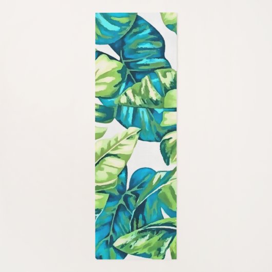 kleurrijke tropische bladeren van bananen en van M Yogamat (Achterkant)