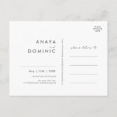 Kleurrijke Tropische Bloemen | Groen Save The Date Uitnodiging Briefkaart (Achterkant)