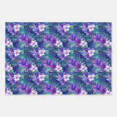 Kleurrijke tropische bloemen inpakpapier vel (Voorkant 2)