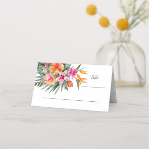 Kleurrijke Tropische Bloemen Roze & Oranje Bruilof