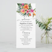 Kleurrijke tropische bloemen roze Sinaasappel brui Programma (Staand voorkant)