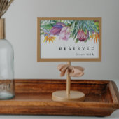 Kleurrijke Tropische Bloemen | Voorbehouden Bord