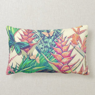  kleurrijke tropische botanische floranie, maar kussen