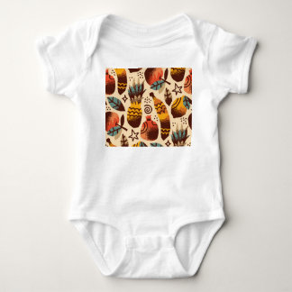 Kleurrijke Tropische Fruit Mix Patroon Romper
