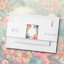 Kleurrijke tropische Hawaiiaanse Bloemen Huwelijk