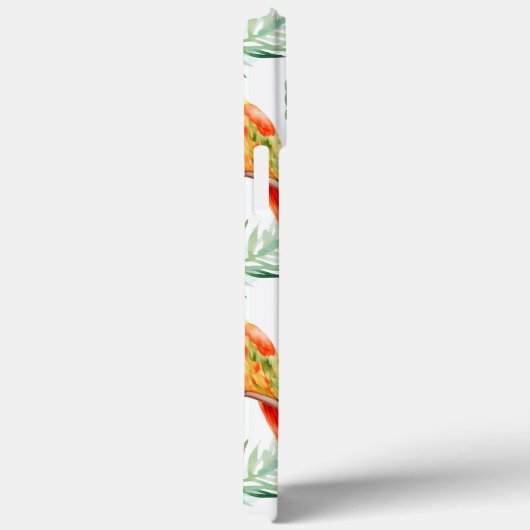 Kleurrijke Tropische Papegaai & Monogram Case-Mate iPhone Case (Achterkant / Rechts)