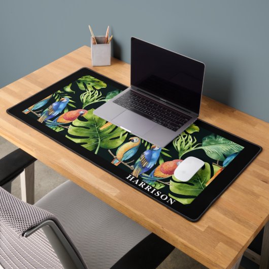 Kleurrijke tropische papegaaien bureaumat (Kantoor 2)