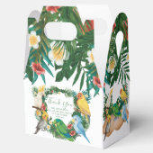 Kleurrijke Tropische Papegaaien exotisch vogeltje  Bedankdoosjes (Geopend)