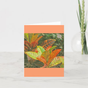 Kleurrijke tropische Planten Kaart