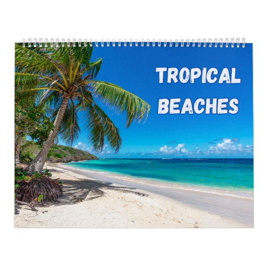 Kleurrijke tropische stranden kalender (Hoes)