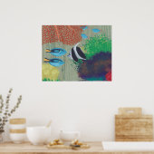 Kleurrijke Tropische vis schilderij Poster (Keuken)