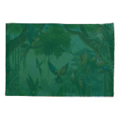 Kleurrijke tropische vogels tussen levendige, weel kussensloop (Achterkant)