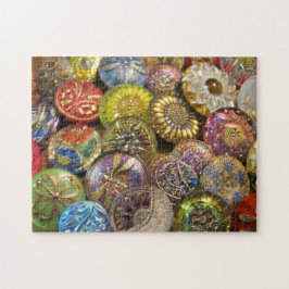 Kleurrijke Tsjechische Buttonnen voor het naaien Legpuzzel