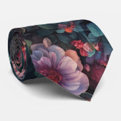 Kleurrijke Tuin Behang Kunst Stropdas (Opgerold)