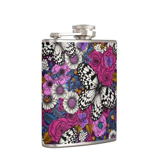 Kleurrijke tuin II Heupfles (Rechts)