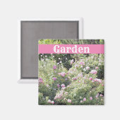 Kleurrijke tuin magneet (Voorkant / Achterkant)