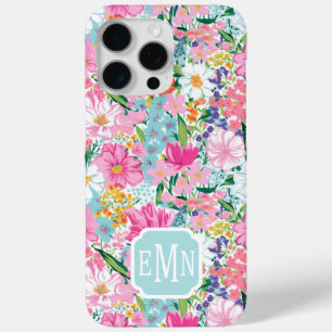 Kleurrijke Tuin Met Initiaal iPhone 15 Pro Max Hoesje