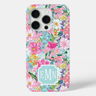 Kleurrijke Tuin Met Monogram iPhone 15 Pro Case