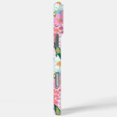 Kleurrijke Tuin Monogram Case-Mate iPhone Case (Achterkant / Rechts)