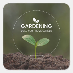 Kleurrijke Tuin Sticker plant mama tuinieren