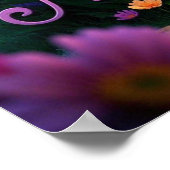 Kleurrijke tuinbloemen voor Moederdag Poster (Hoek)