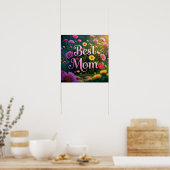 Kleurrijke tuinbloemen voor Moederdag Poster (Keuken)