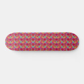 Kleurrijke tuinvulling met rode hydrangea skateboard (Horizontaal)