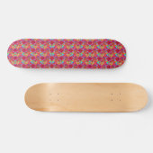Kleurrijke tuinvulling met rode hydrangea skateboard (Horizontaal)
