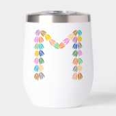 Kleurrijke tulp met opschrift "M" (Voorkant)