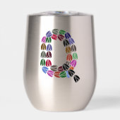 Kleurrijke tulp met opschrift "Q" (Voorkant)