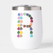 Kleurrijke tulp met opschrift "R" (Voorkant)