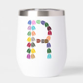 Kleurrijke tulp met opschrift "R" (Achterkant)