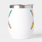 Kleurrijke tulp met opschrift "X" (Links)