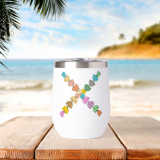 Kleurrijke tulp met opschrift "X"