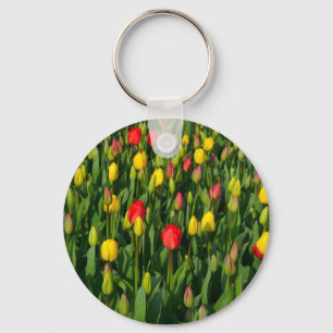 Kleurrijke Tulpen Sleutelhanger