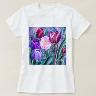 Kleurrijke Tulpen T-Shirt