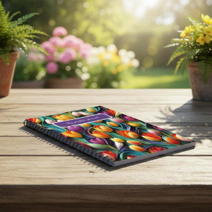 Kleurrijke tulpen Tuin Dagboek Notitieboek