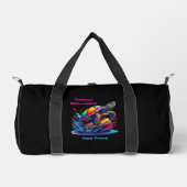 Kleurrijke Turtle Splash Zippered Pouch Plunjezak (Voorkant)