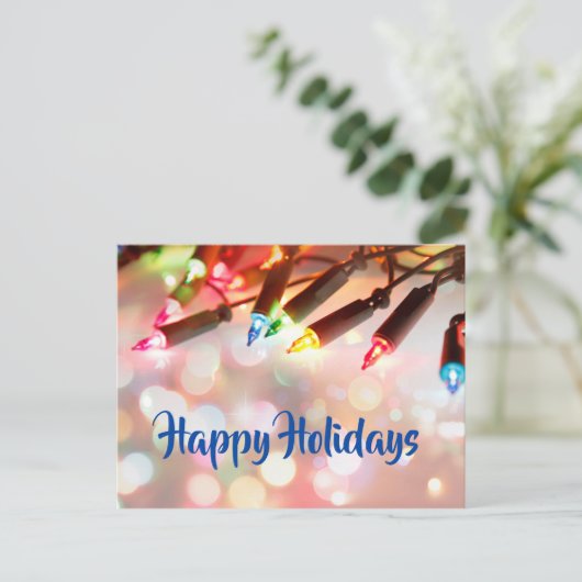 Kleurrijke Twinkellichtjes, bokeh, Feestdagen (Staand voorkant)