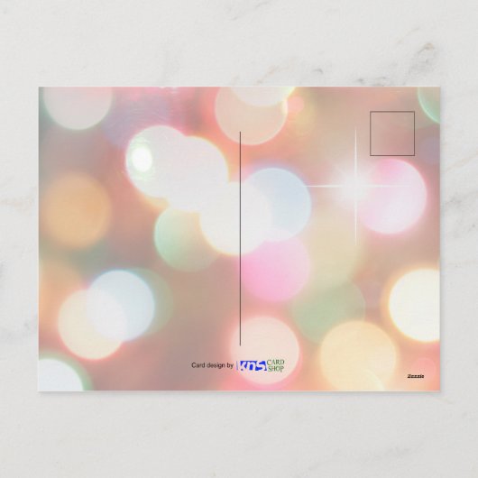 Kleurrijke Twinkellichtjes, bokeh, Feestdagen (Achterkant)