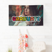  kleurrijke typografie Foto Afstuderen Spandoek (Insitu)