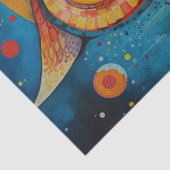 kleurrijke uildecoupage tissuepapier (Detail)